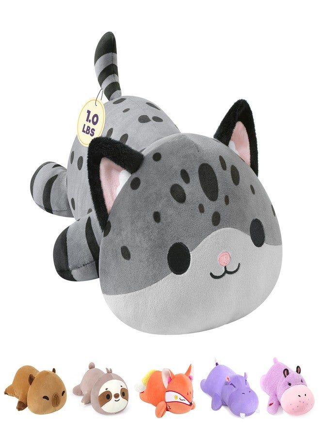 Onsoyours Original Weighted Panther Cat Plush, Cute Hugging Black Leopard Kitty Weighted Stuffed Animal, Soft Collectible Gift for Kids & Adults(9.8", 1.0 Lbs) - Image 1